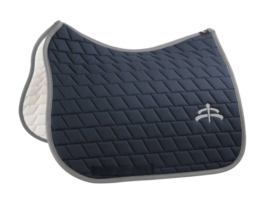 Makebe carded saddle pad with logo